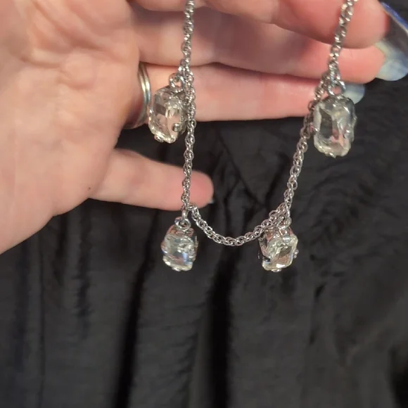 Ann Taylor Crystal Drop Necklace - Picture 6 of 9